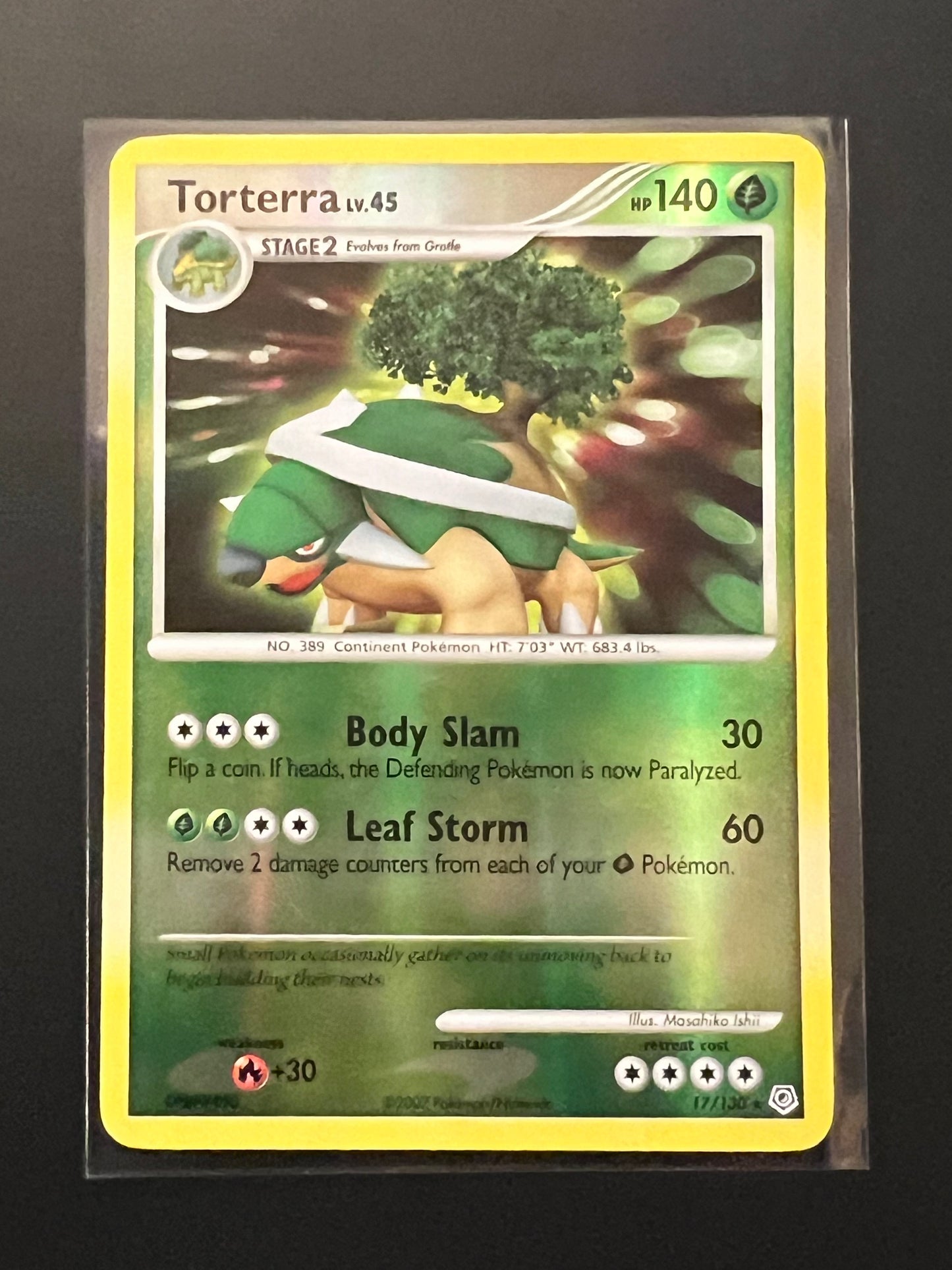 Torterra - Diamond and Pearl 17/130 Reverse Foil