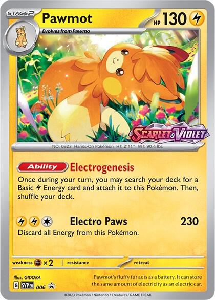 Pawmot - 006 (Prerelease) - SV: Scarlet & Violet Promo Cards