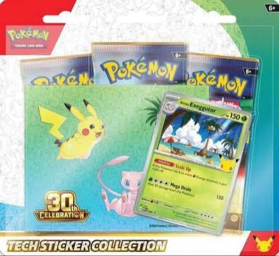 (WAVE 1 PREORDER) Pokémon TCG: 30th Celebration: Tech Sticker Collection Set of 2