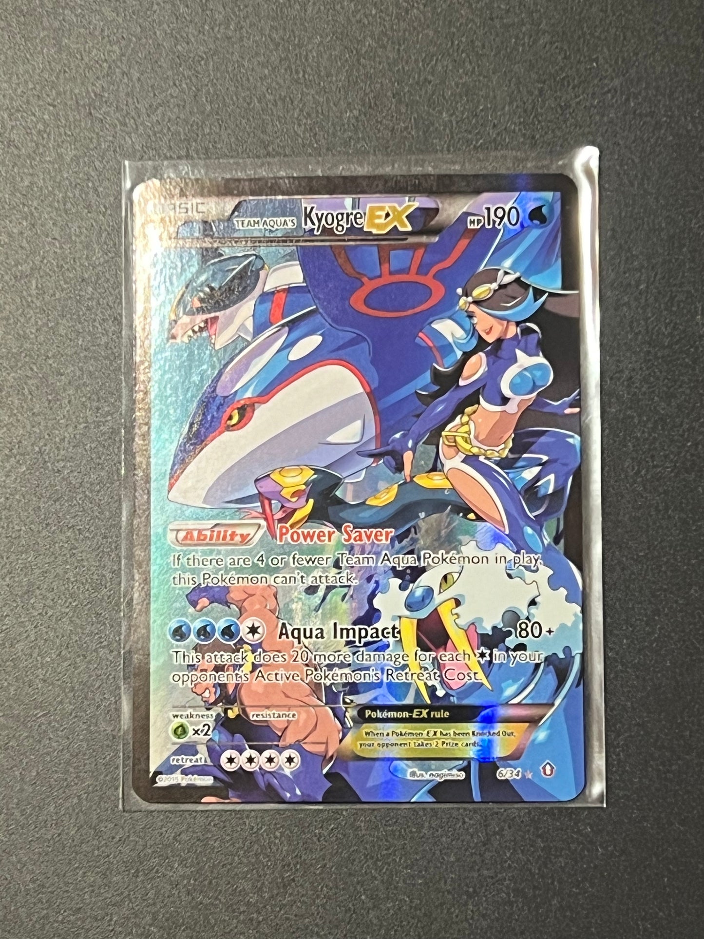 Team Aqua's Kyogre EX - Double Crisis