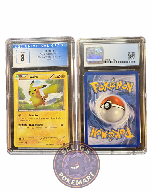 Pikachu 115/114 CGC 8