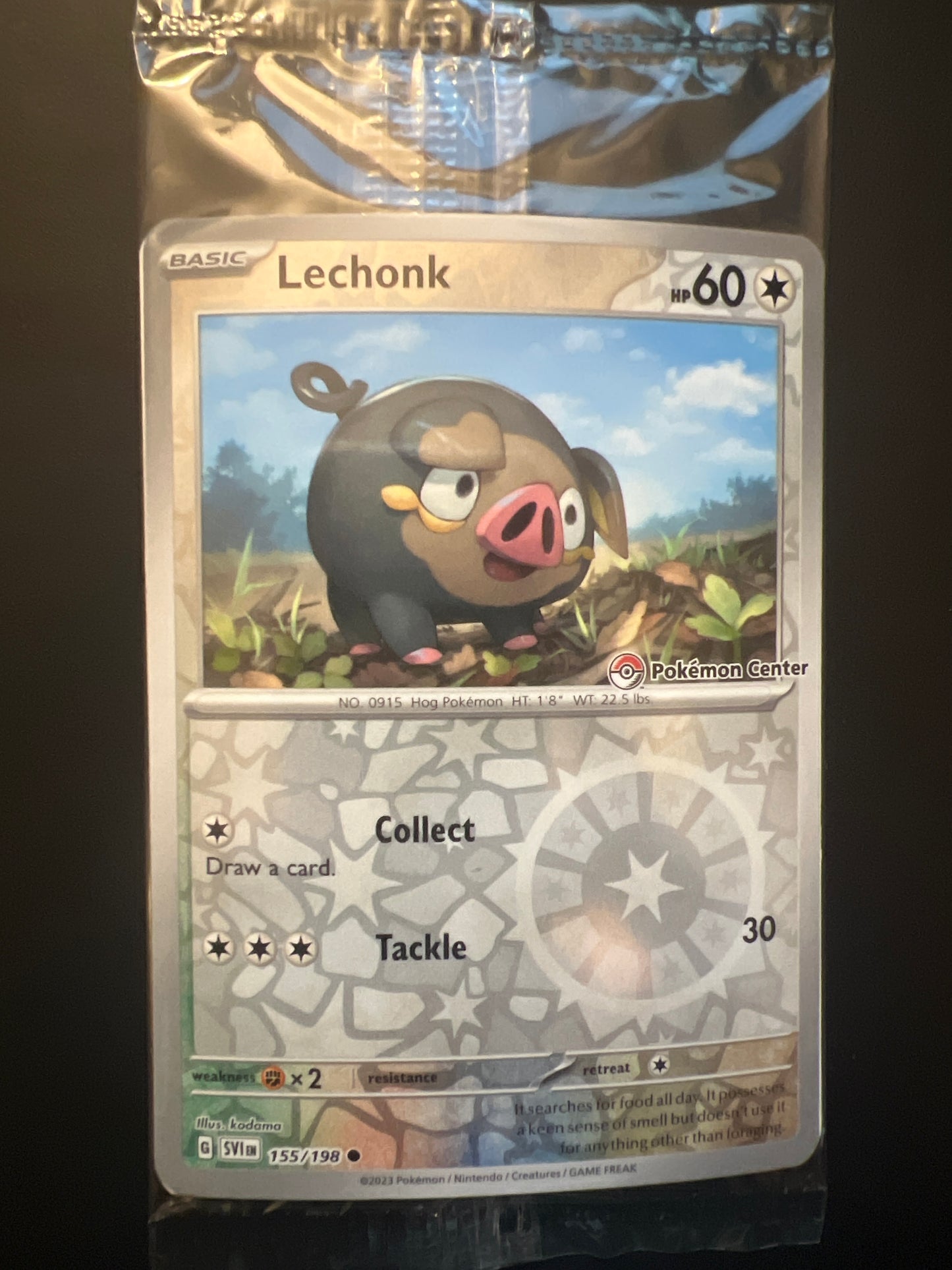 Lechonk (Pokemon Center Exclusive Sealed Promo)