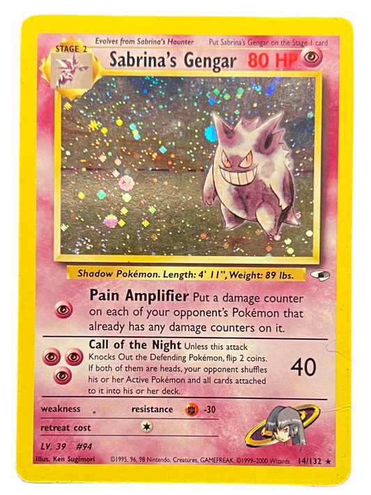 Sabrina’s Gengar — Gym Heroes(Unlimited) Wizards of the Coast, Pokemon Trading Card Game