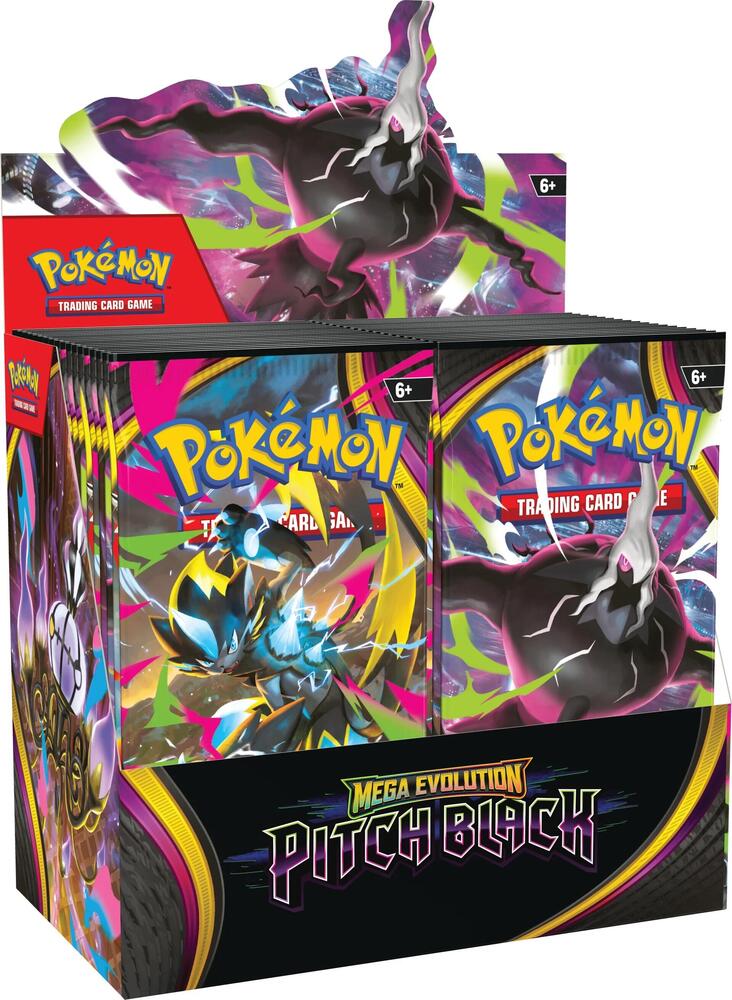 (WAVE 1 PRE-ORDER) POKÉMON TCG PITCH BLACK BOOSTER BOX DISPLAY