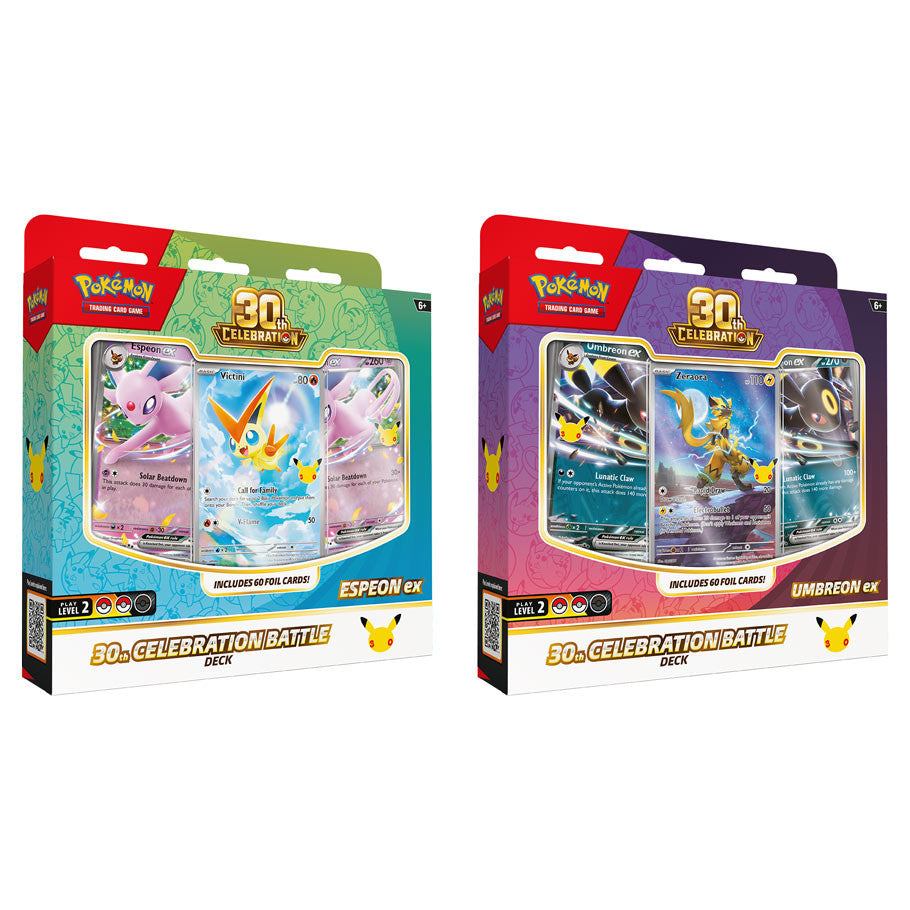 (WAVE 1 PREORDER) Pokémon TCG: 30th Celebration: Battle Deck Set of 2