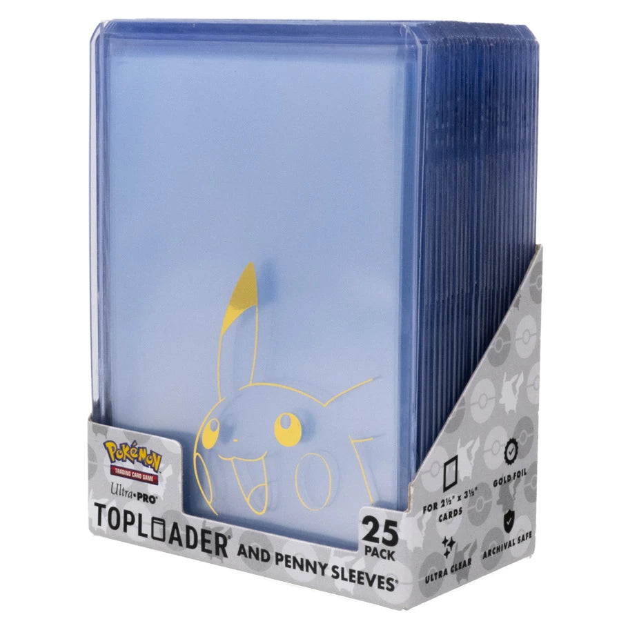 Ultra Pro Toploader: 3x4 Pikachu and Penny Sleeves Combo (25)