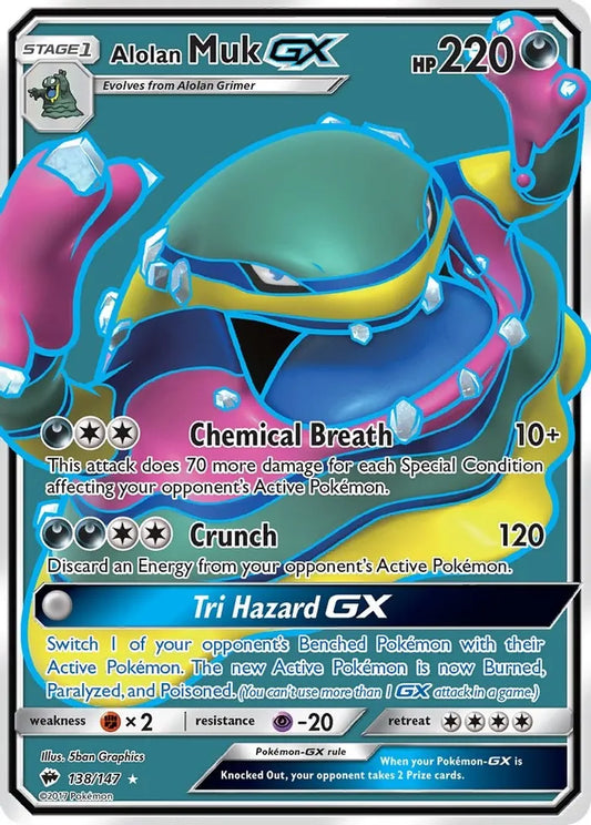 Alolan Muk GX (Full Art) 138/147