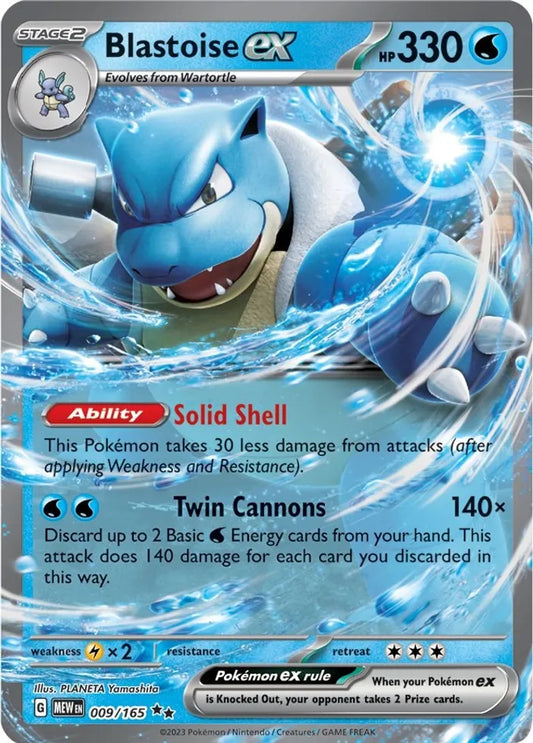 Blastoise ex - 009/165 - SV: Scarlet and Violet 151