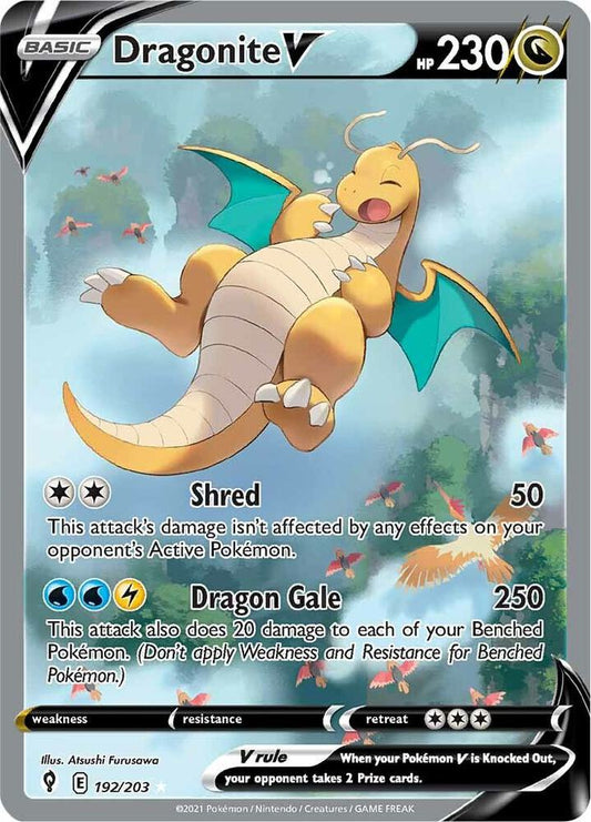 Dragonite V (Alternate Full Art) - SWSH07: Evolving Skies