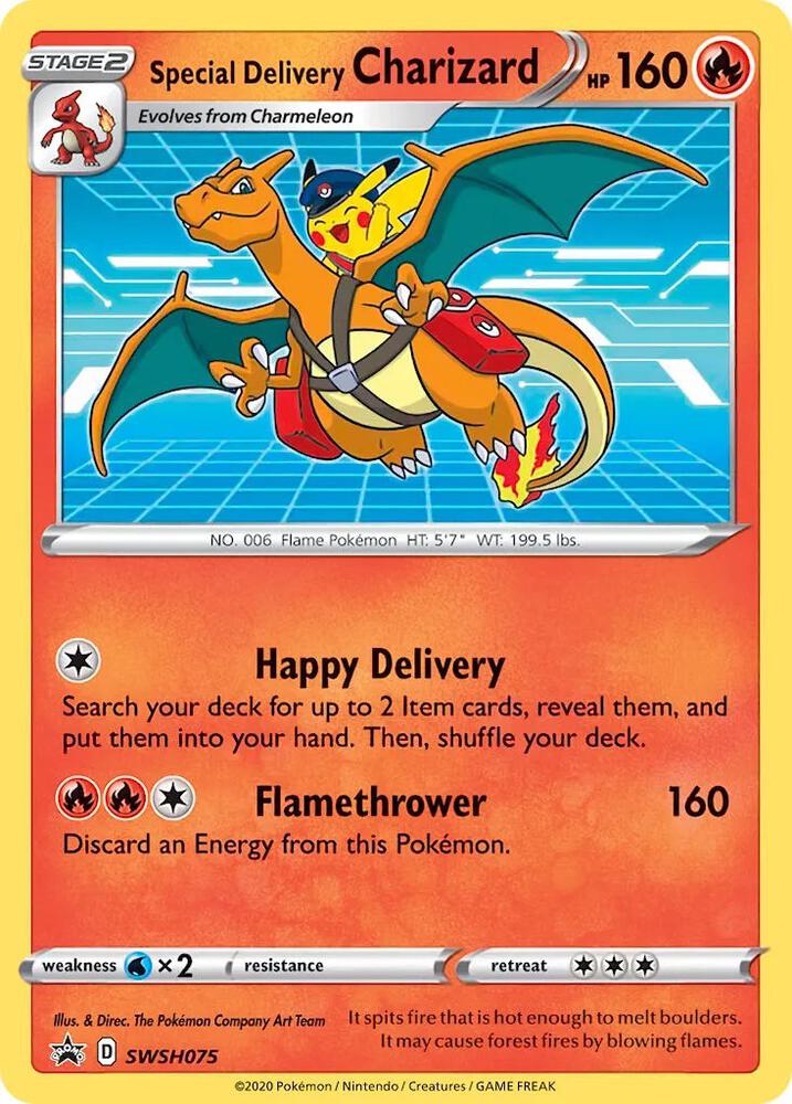 Special Delivery Charizard - (Sealed Promo) SWSH075