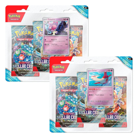 Scarlet & Violet Stellar Crown Three Pack Blister Pair