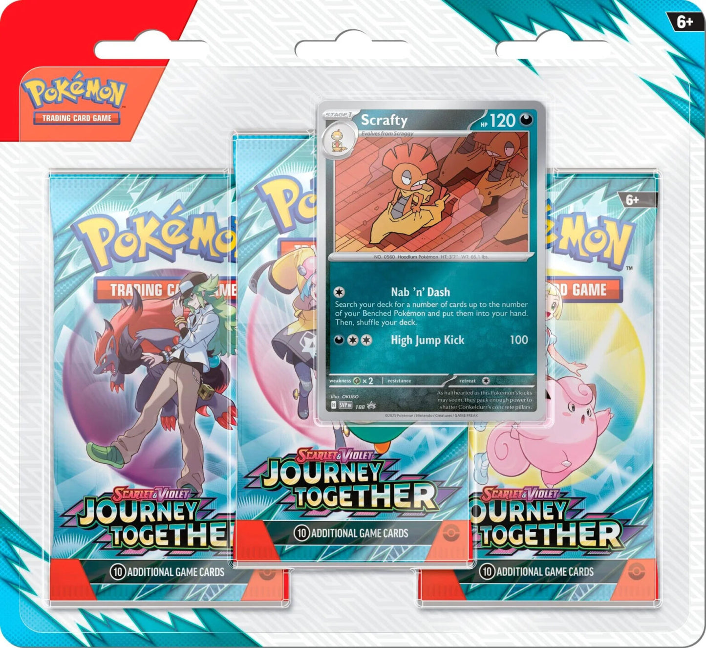 Scarlet & Violet 9: Journey Together 3-Booster Blister Set