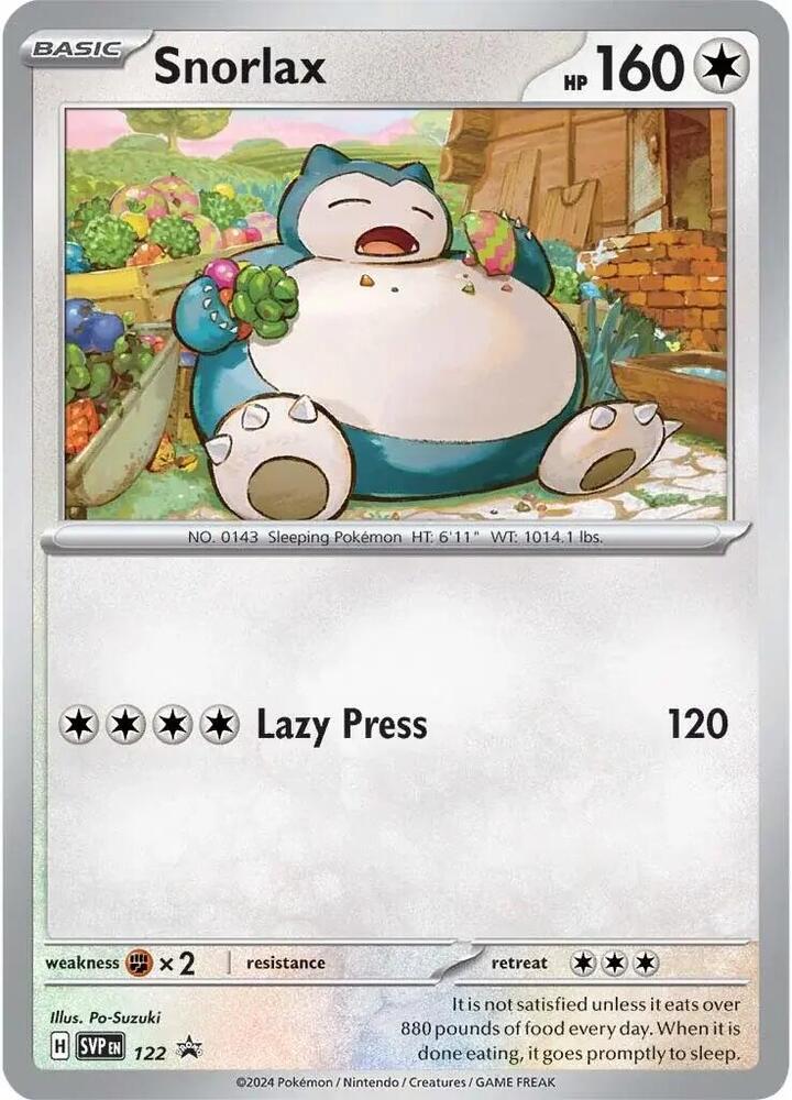 Snorlax - 122 - SV: Scarlet & Violet Promo Cards