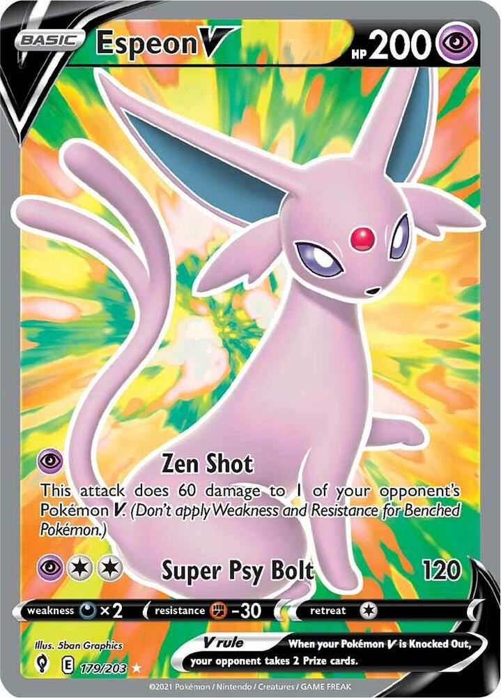 Espeon V (Full Art) - SWSH07: Evolving Skies