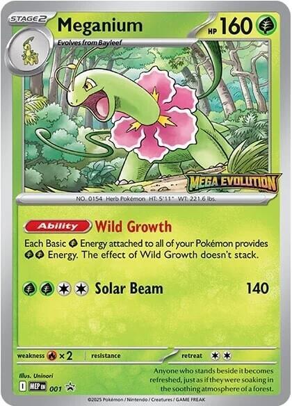 Meganium - 001 - ME: Mega Evolution Promo