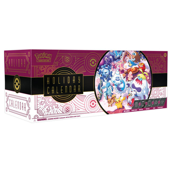 Pokemon Holiday Calendar packaging with colorful design on a white background