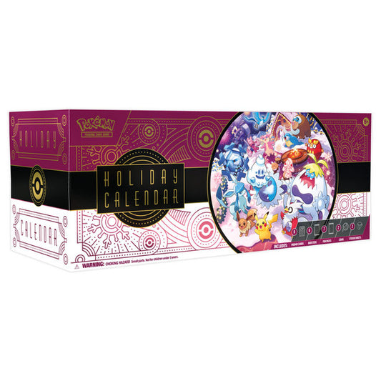 Pokemon Holiday Calendar packaging with colorful design on a white background