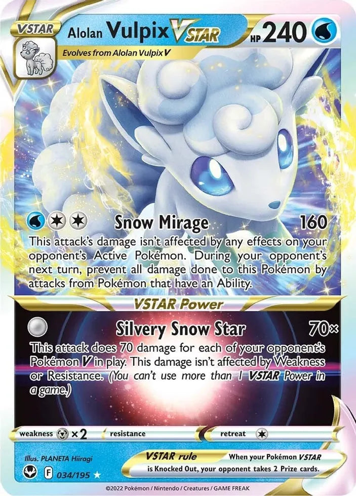 Alolan Vulpix VSTAR 034/195